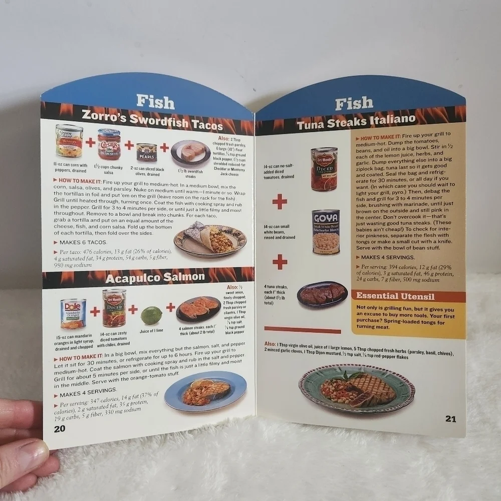 Men's Health Hard Cover Pages A Man A Can A Plan A Grill 2 Recipe Books